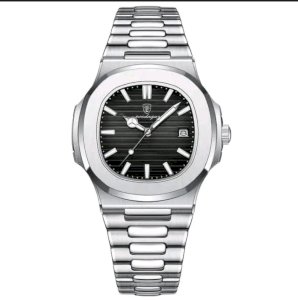 POEDAGAR 613 Luxury Premium Quality Full Waterproof Automatic Date Fashionable Men's Quartz Formal and Casual Watch