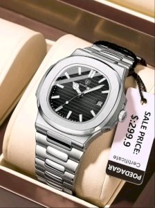 POEDAGAR 613 Luxury Premium Quality Full Waterproof Automatic Date Fashionable Men's Quartz Formal and Casual Watch